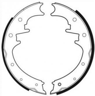 Колодки барабанні задні 10 дюймів ABE C0Y011ABE