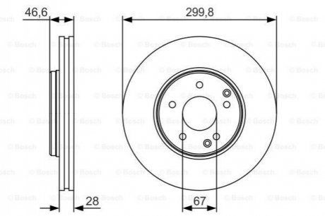 Диск тормозной BOSCH 0986479R79