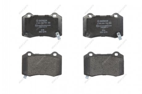 ДИСКОВI КОЛОДКИ ПЕРЕДНI BOSCH 0986494708