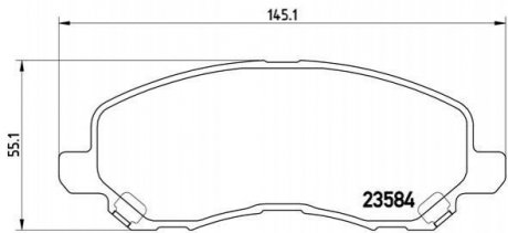 Гальмівні колодки, тюнінг BREMBO P54030X
