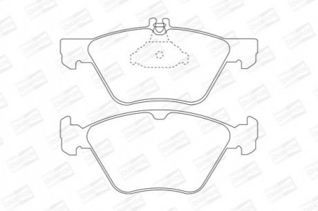 Тормозные колодки передние Mercedes CLK, E-Class, S-Class, SLK / Chrysler Crossfire CHAMPION 571876CH