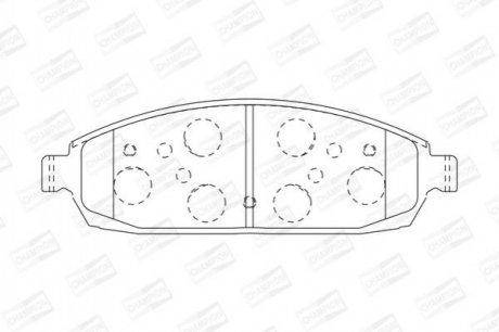 Гальмівні колодки передні Jeep Commander, Grand Cherokee / BMW 3-Series CHAMPION 573340CH