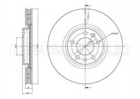 Диск тормозной ALFA ROMEO 159 05- WEN CIFAM 800861C