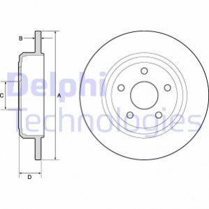 Диск гальмівний Delphi BG4772C