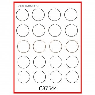 Кільця поршневі 0,75MM 2,4i ENGINETECH C8754475MM