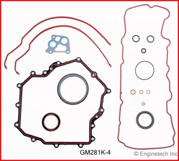 Нижній набір прокладок ENGINETECH GM281CSD