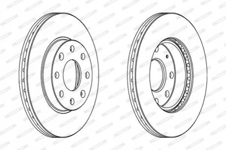 Гальмівний диск FERODO DDF1279C