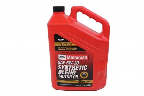 Масло моторное (Synthetic Blend Motor Oil 5W-30), 4.73L FORD XO5W305QSP