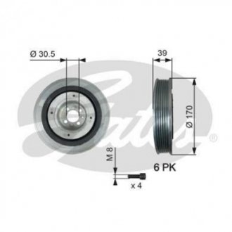 Шків Gates TVD1013A