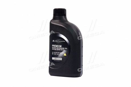Масло моторное (ENGINE OIL Premium Gasoline 5W-20), 1L Hyundai/Kia/Mobis 0510000121 (фото 1)