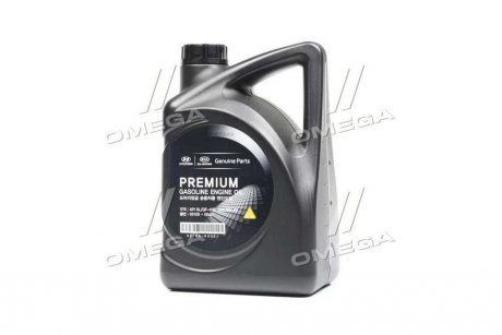 Масло моторное (ENGINE OIL Premium Gasoline 5W-20), 4L Hyundai/Kia/Mobis 0510000421 (фото 1)