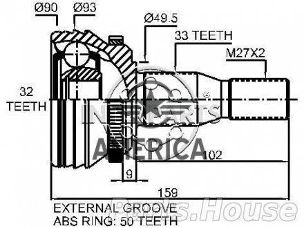 ШРКШ передній Interparts CH122074A