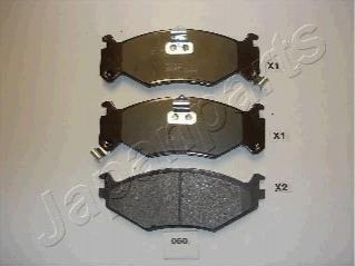 Тормозные колодки, дисковый тормоз (набор) JAPANPARTS PA060AF