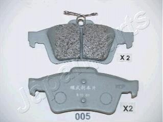 Тормозные колодки, дисковый тормоз (набор) JAPANPARTS PP005AF