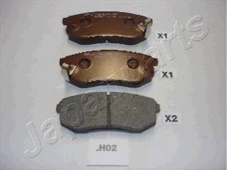 Тормозные колодки, дисковый тормоз (набор) JAPANPARTS PPH02AF