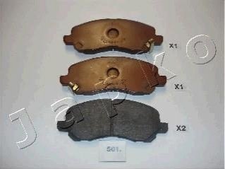 Гальмівні колодки, дискове гальмо (набір) JAPKO 50501