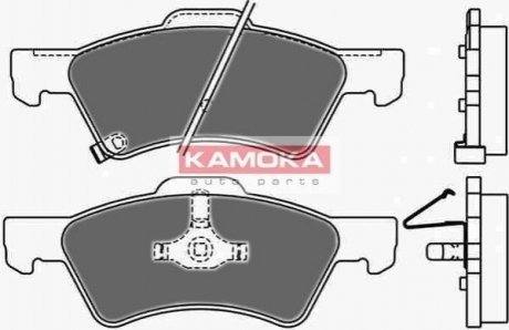 Гальмівні колодки, дискове гальмо (набір) KAMOKA JQ1013020