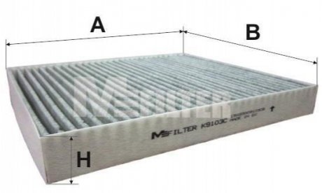 Фільтр салона M-FILTER K 9103C