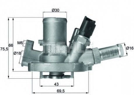 Термостат MAHLE / KNECHT TI 151 80