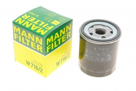 Фільтр масла -FILTER MANN W7162