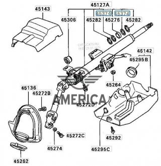 Кільце стопорне металеве MITSUBISHI MB347181