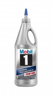 Олива в міст 1 Synthetic Gear Lubricant LS 75W-140 1кварта (946мл) MOBIL 75W140