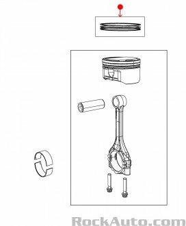 Кольца поршневые STD Mopar 68298025AB