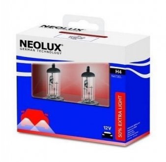 ЛАМПА H4 60/55W 12V P43t +50% DUO BOX NEOLUX N472ELSCB
