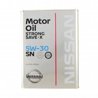 Масло моторное (ENGINE OIL SN 5W-30), 4L NISSAN KLAN505304