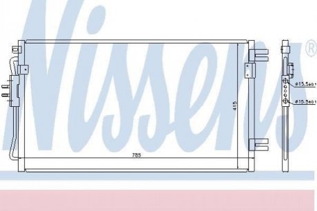 Радиатор кондиционера NISSENS 94806