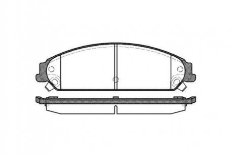 Гальмівні колодки дискові перед. Chrysler 300C 05-13 Dodge Caliber SRT4 08-09 REMSA 112808