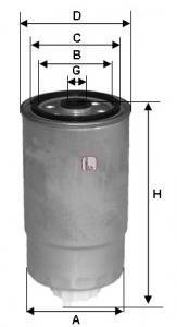 Фільтр паливний SOFIMA S8H2ONR (фото 1)