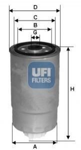 Фільтр палива UFI 2452900