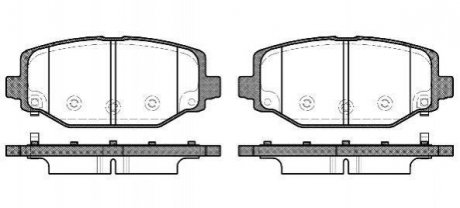 Колодки тормозные диск. задн. (Remsa) Dodge Journey 08>12 (P15833.04) WOKING P1583304