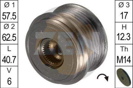 Шків генератора ZEN ZN5428