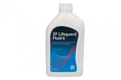 Масло трансмиссионное синтетическое (Lifeguard Fluid 6HP), 1л ZF S671.090.255