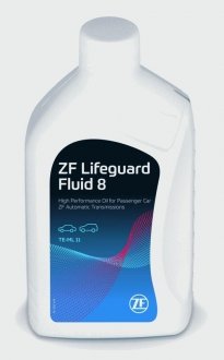 Масло трансмиссионное (Lifeguard Fluid 8), 1L ZF S671.090.312